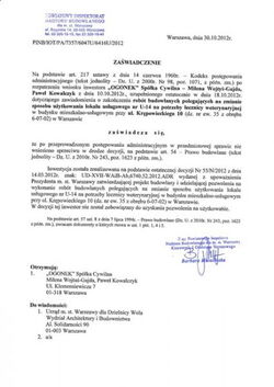 Zgoda na użytkowanie